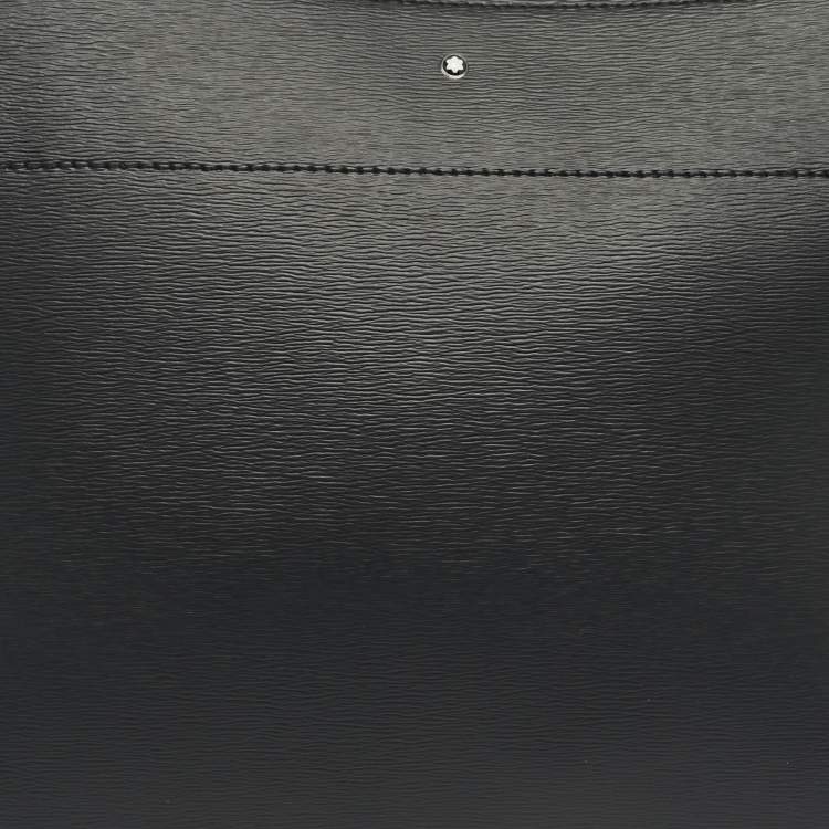Pre Owned Montblanc Black Leather Meisterstuck Document Holder Pouch