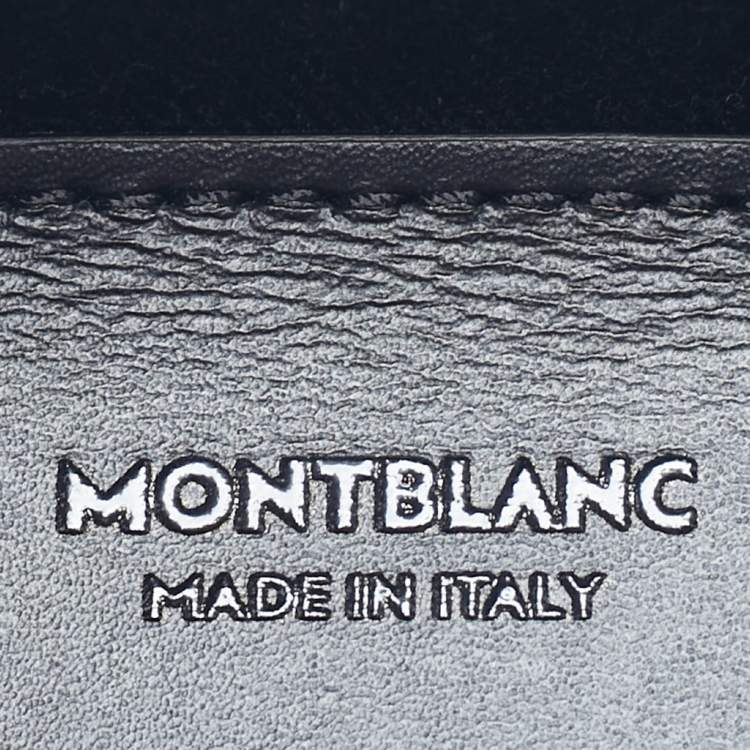 Pre Owned Montblanc Black Leather Meisterstuck Document Holder Pouch