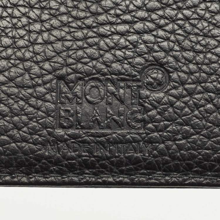 Pre Owned Montblanc Black Leather Meisterstuck Card Holder