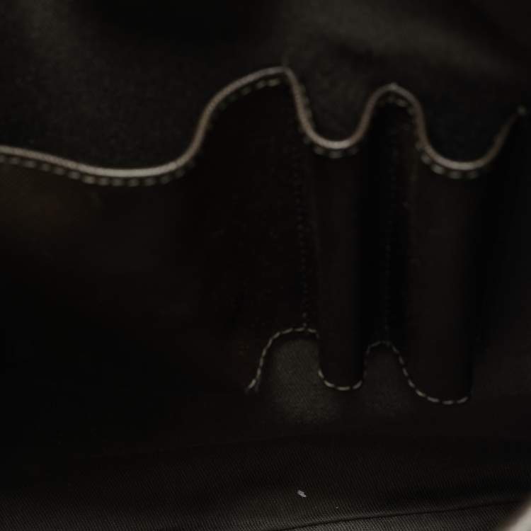 Pre Owned Montblanc Beige Signature Coated Canvas Messenger Bag