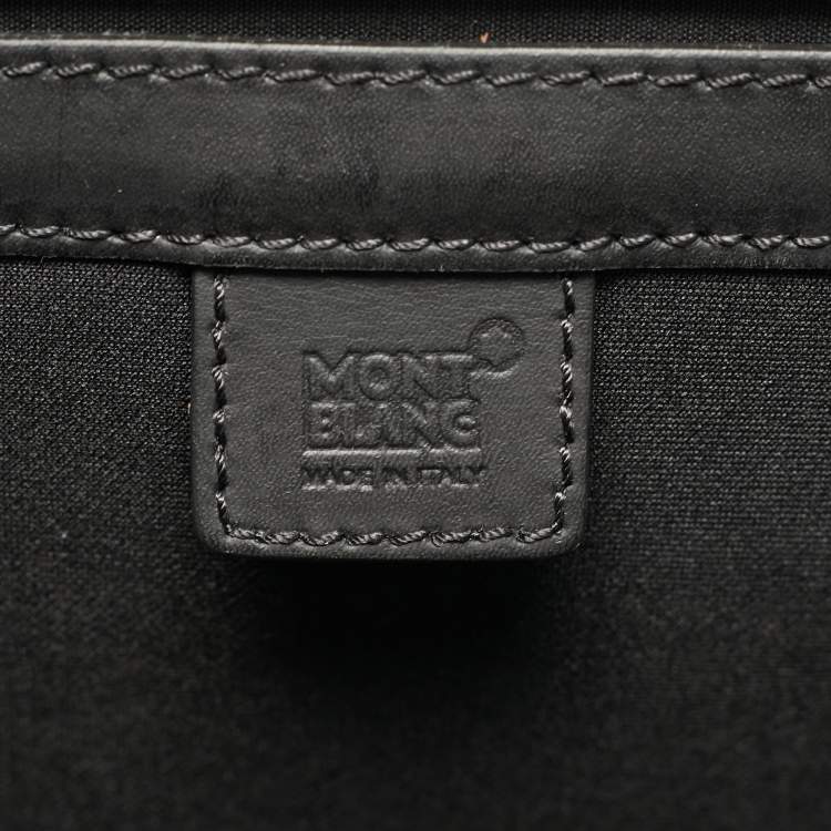 Pre Owned Montblanc Black Leather Meisterstück Urban Briefcase