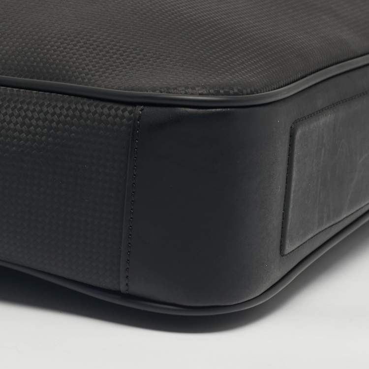 Pre Owned Montblanc Black Leather Meisterstück Urban Briefcase
