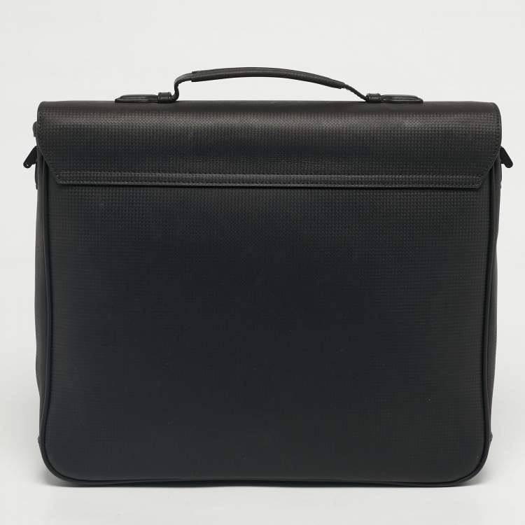 Pre Owned Montblanc Black Leather Meisterstück Urban Briefcase