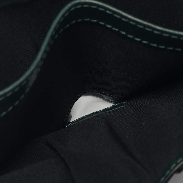 Pre Owned Montblanc Green Textured Leather Extreme 3.0 Bifold Wallet