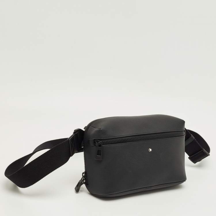 Pre Owned Montblanc Black Leather Extreme 2.0 Belt Bag