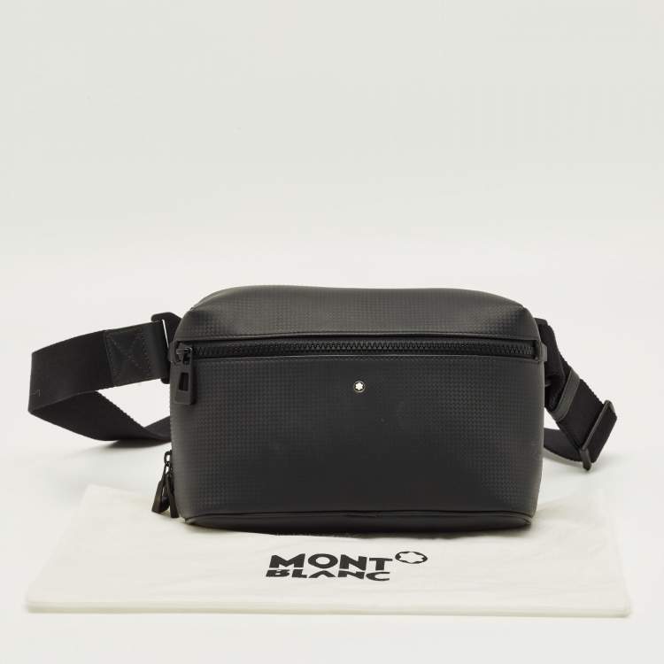 Pre Owned Montblanc Black Leather Extreme 2.0 Belt Bag