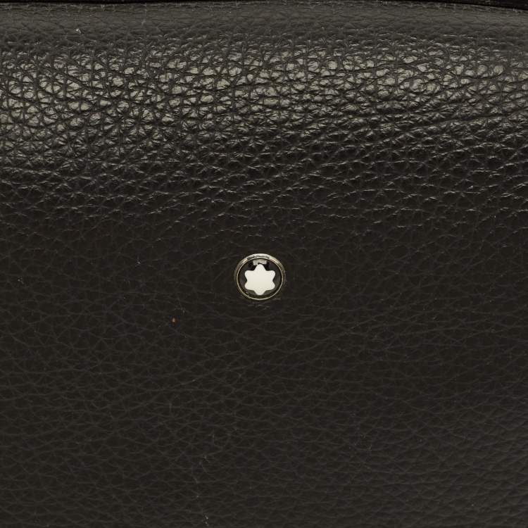 Pre Owned Montblanc Black Leather Meisterstuck Toiletry Pouch