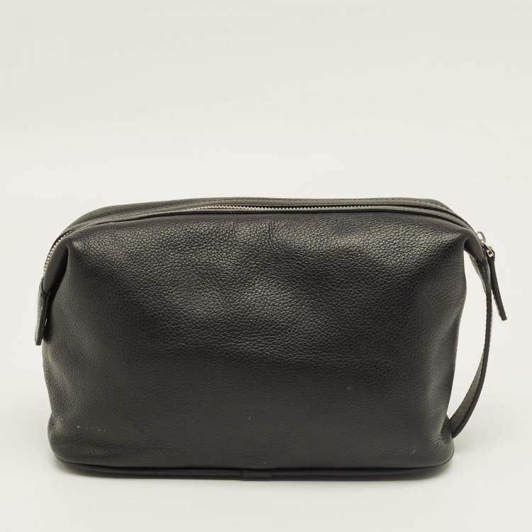 Pre Owned Montblanc Black Leather Meisterstuck Toiletry Pouch