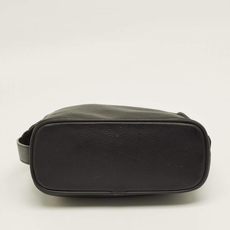 Pre Owned Montblanc Black Leather Meisterstuck Toiletry Pouch