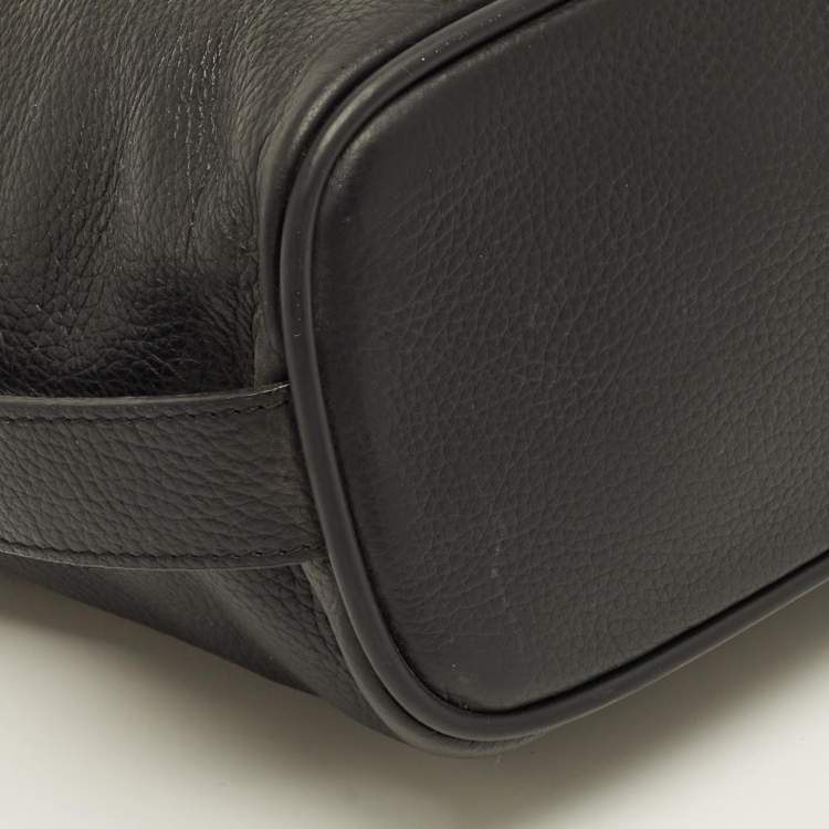 Pre Owned Montblanc Black Leather Meisterstuck Toiletry Pouch