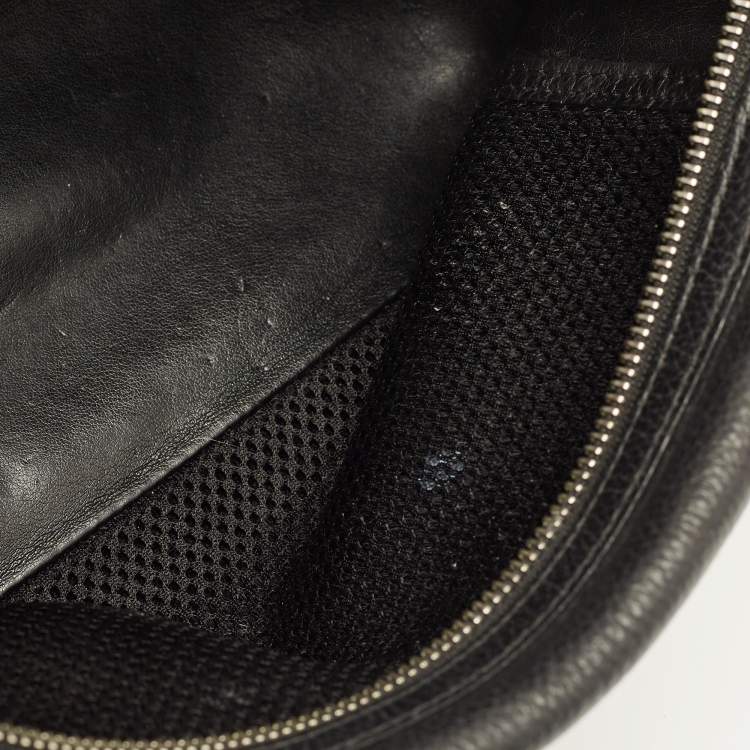 Pre Owned Montblanc Black Leather Meisterstuck Toiletry Pouch