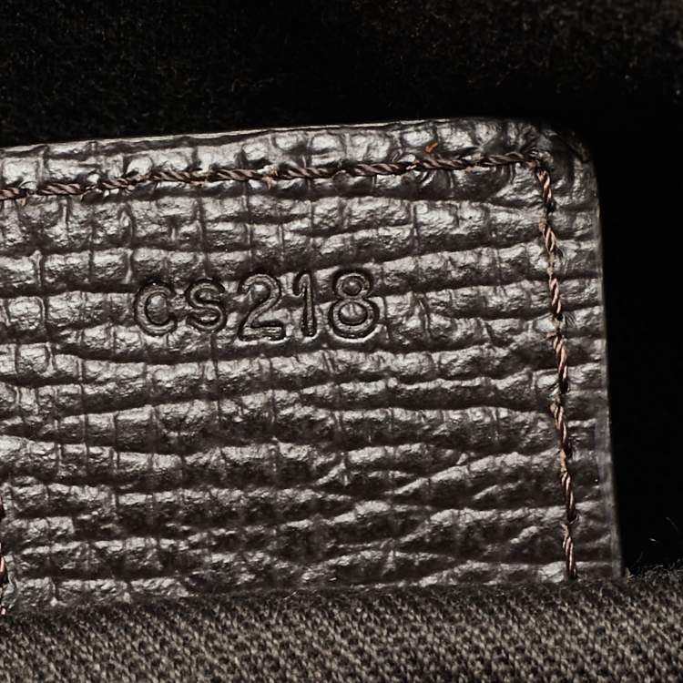 Pre Owned Montblanc Dark Brown Leather Meisterstuck North South Messenger Bag