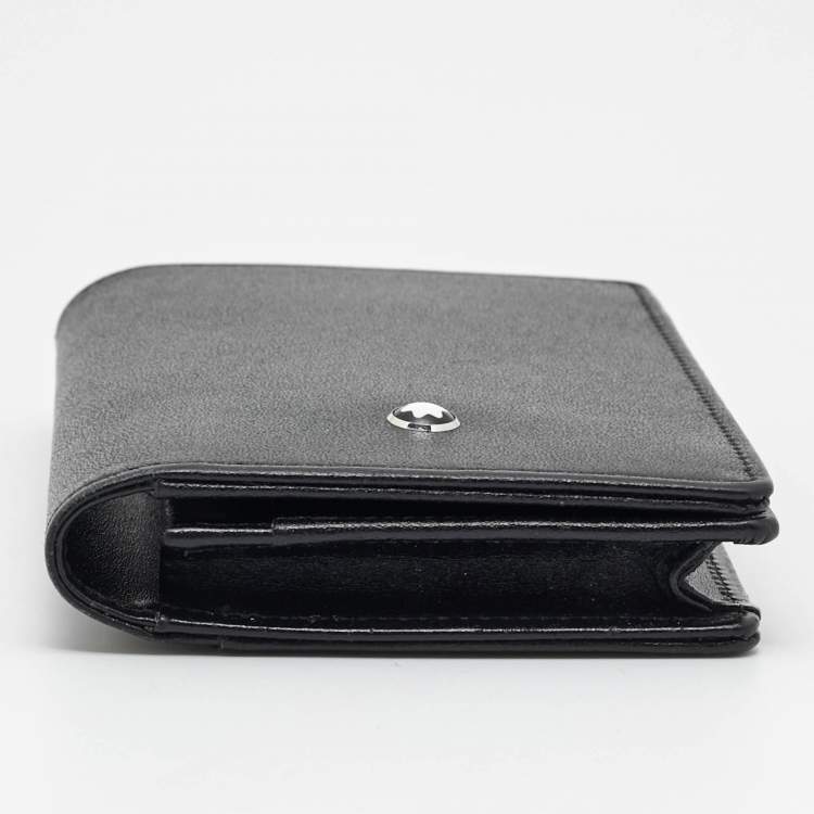 Pre Owned Montblanc Meisterstuck Black Leather Card Case