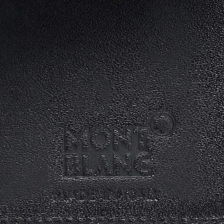 Pre Owned Montblanc Meisterstuck Black Leather Card Case