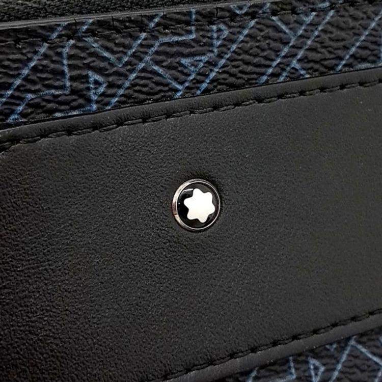Pre Owned Montblanc Black Canvas clutch