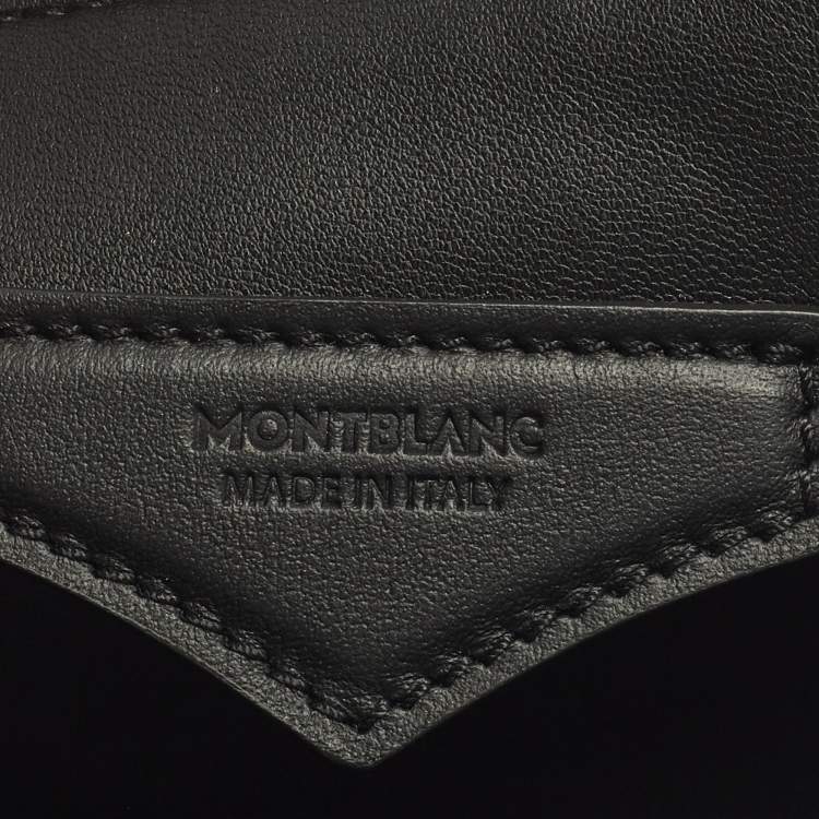 Pre Owned Montblanc Meisterstuck Black Soft Leather Pouch