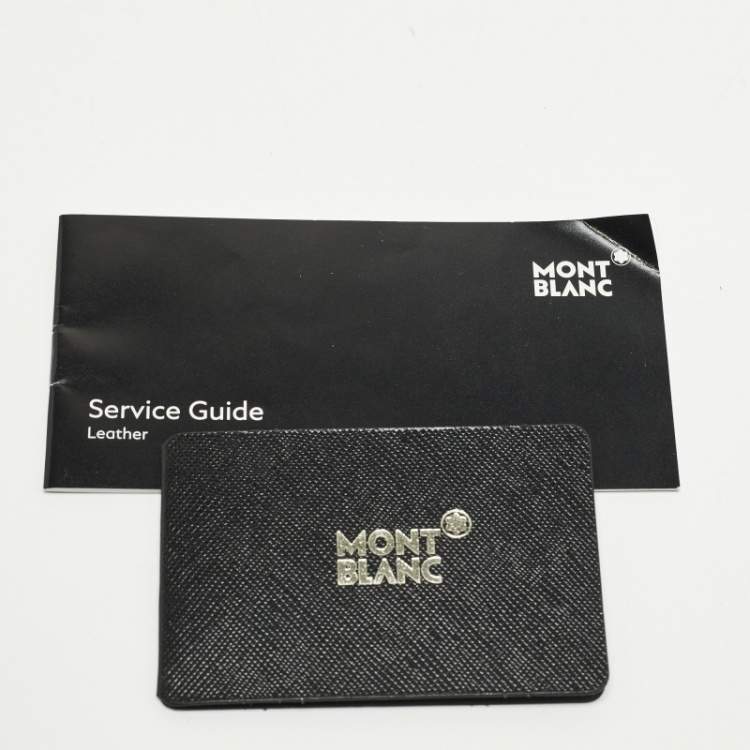 Pre Owned Montblanc Meisterstuck Black Soft Leather Pouch