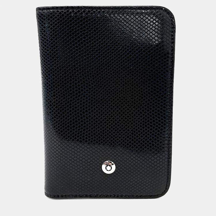 Pre Owned Montblanc Black Leather card wallet