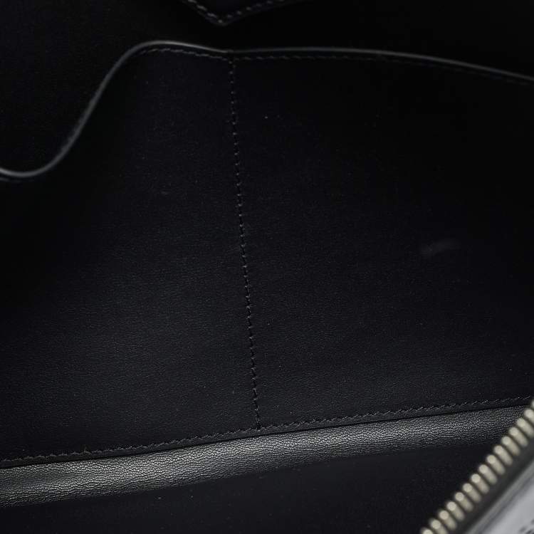 Pre Owned Montblanc Meisterstuck Selection Black Leather Wristlet Pouch