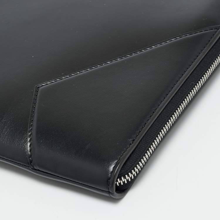 Pre Owned Montblanc Meisterstück Black Leather Portfolio Pouch
