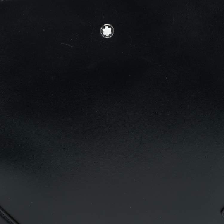 Pre Owned Montblanc Meisterstück Black Leather Portfolio Pouch