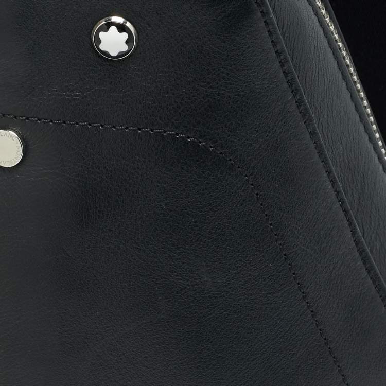 مملوكة مسبقًا Montblanc Meisterstück Selection Black Leather Sling Bag