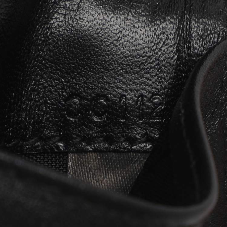 مملوكة مسبقًا Montblanc Meisterstück Black/Grey Canvas and Leather Card Holder