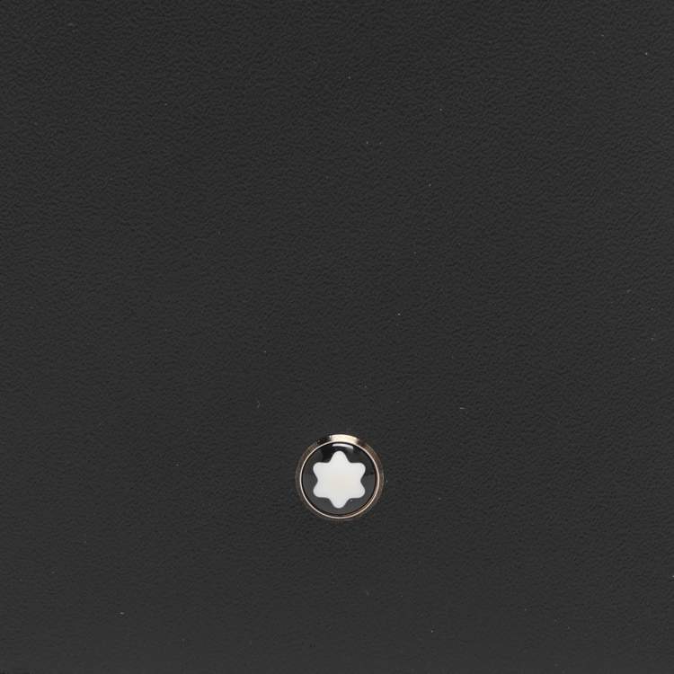 Pre Owned Montblanc Meisterstuck Black Leather Card Case