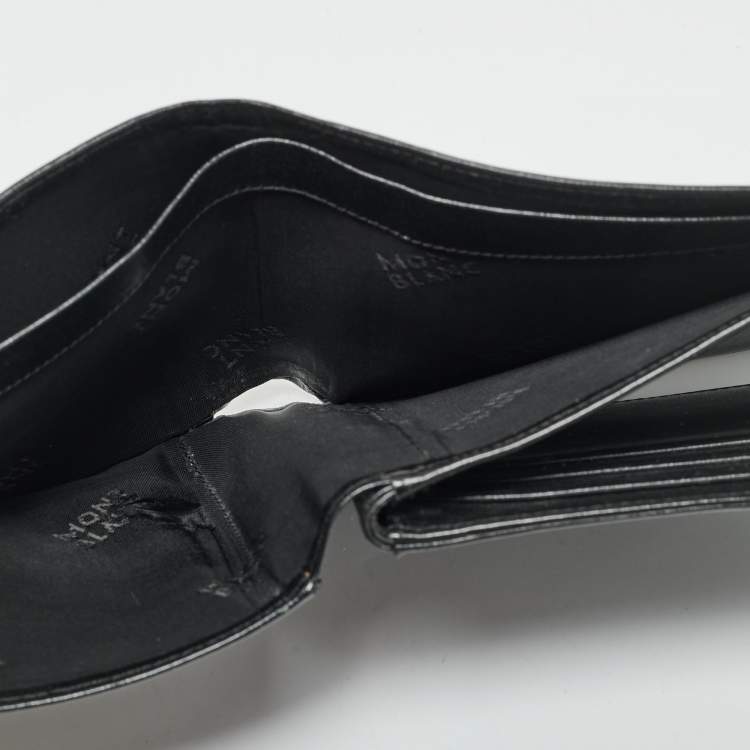 مملوكة مسبقًا Montblanc Meisterstuck Black Leather 12CC Bifold Wallet