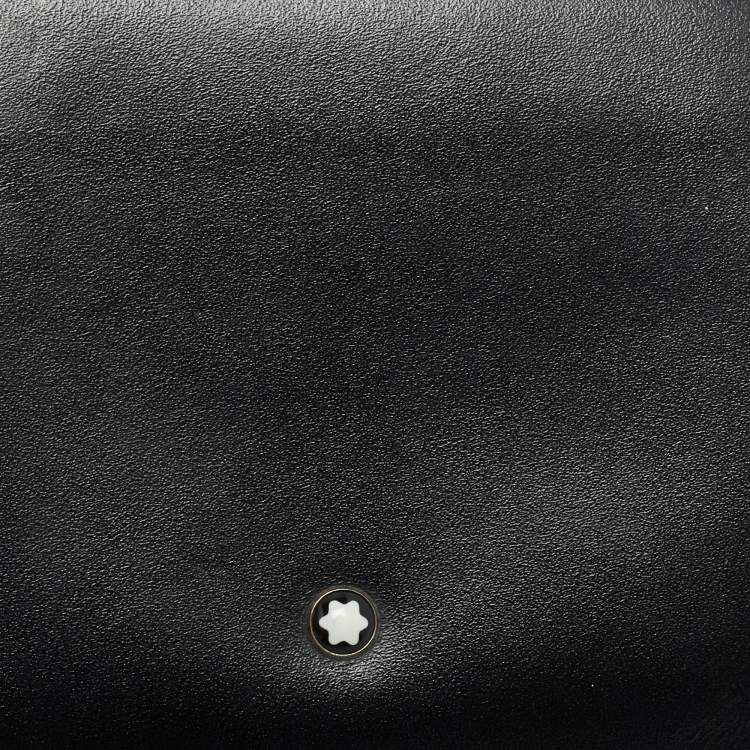 مملوكة مسبقًا Montblanc Meisterstuck Black Leather 12CC Bifold Wallet