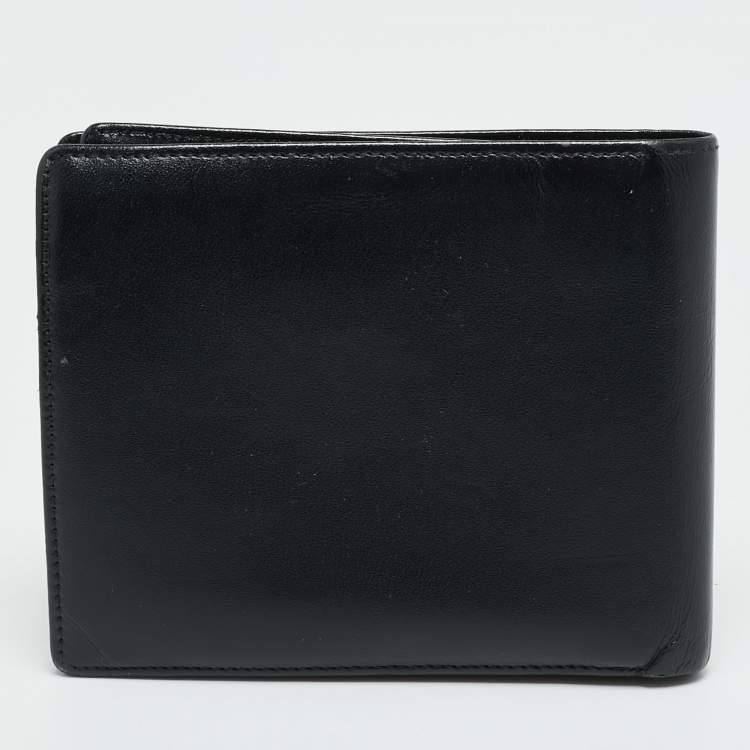 مملوكة مسبقًا Montblanc Meisterstuck Black Leather 12CC Bifold Wallet