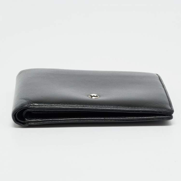 مملوكة مسبقًا Montblanc Meisterstuck Black Leather 12CC Bifold Wallet