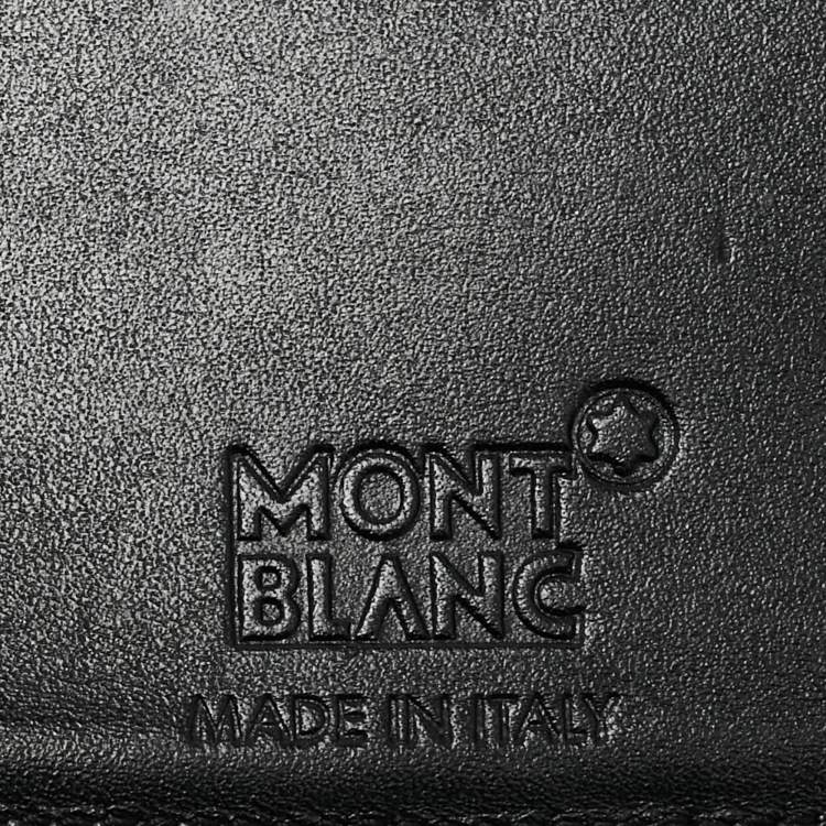 مملوكة مسبقًا Montblanc Meisterstuck Black Leather 12CC Bifold Wallet