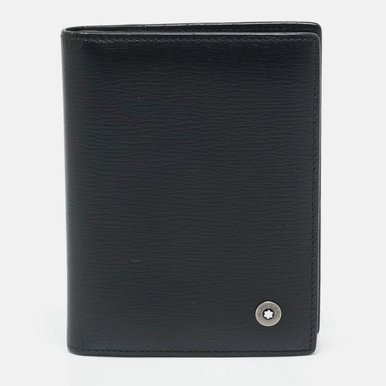 Pre Owned Montblanc 4810 Westside Black Leather Business Card Holder