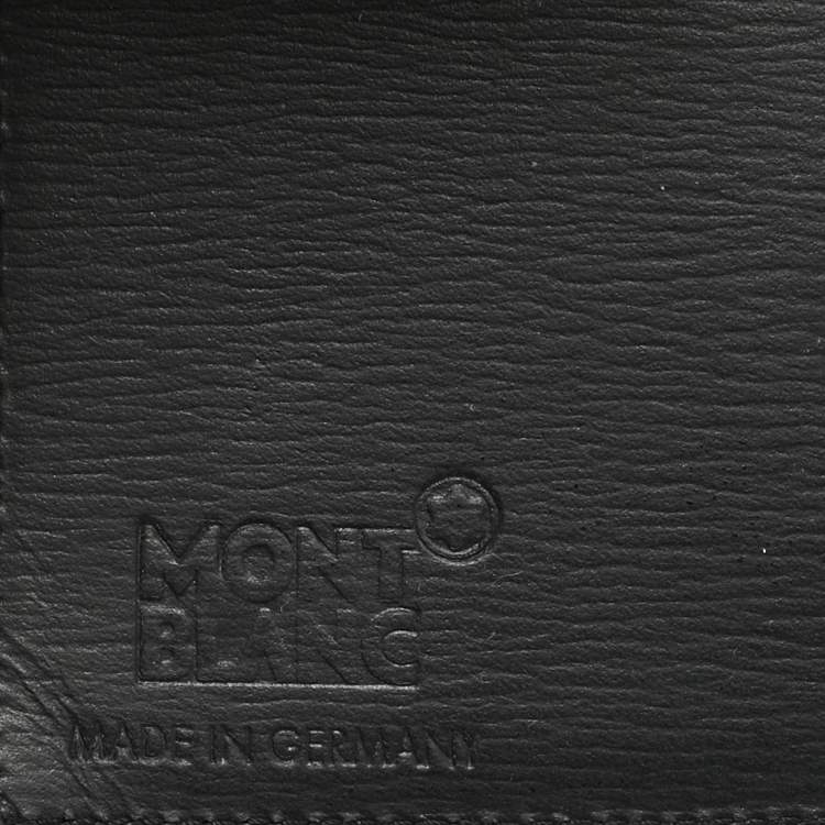 Pre Owned Montblanc 4810 Westside Black Leather Business Card Holder