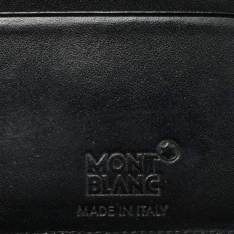 Pre Owned Montblanc Meisterstuck Black Leather 6CC Bifold Wallet