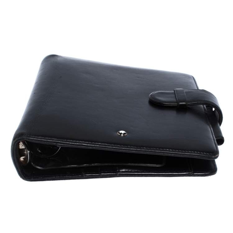 Pre Owned Montblanc Black Leather Meisterstuck Agenda Organizer