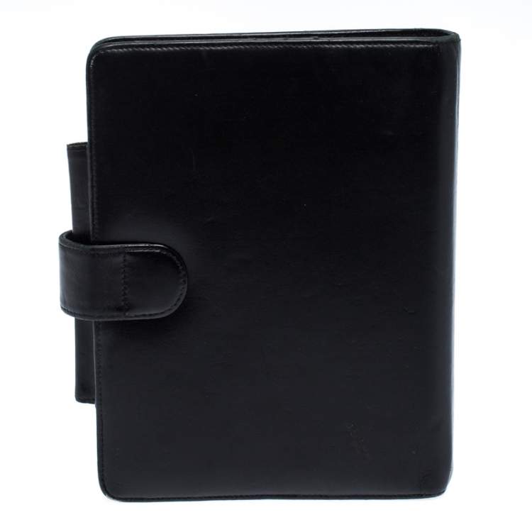 Pre Owned Montblanc Black Leather Meisterstuck Agenda Organizer