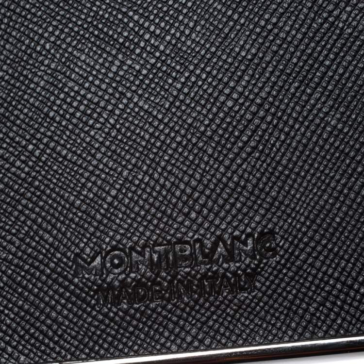 Pre Owned Montblanc Black Leather Sartorial Hard Shell Business Card Holder
