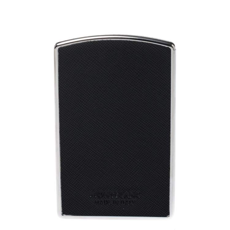 Pre Owned Montblanc Black Leather Sartorial Hard Shell Business Card Holder
