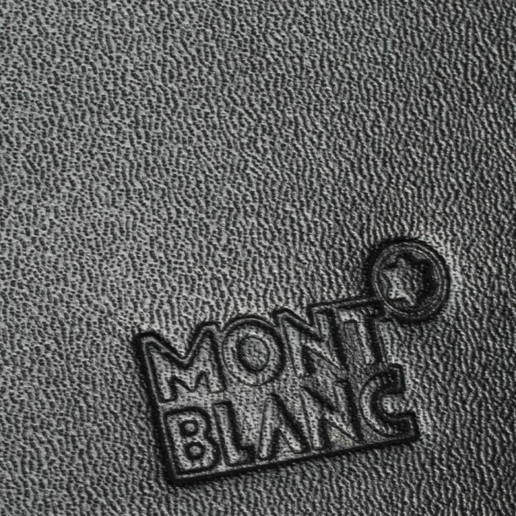 Pre Owned Montblanc Black Leather Meisterstuck Bifold Wallet