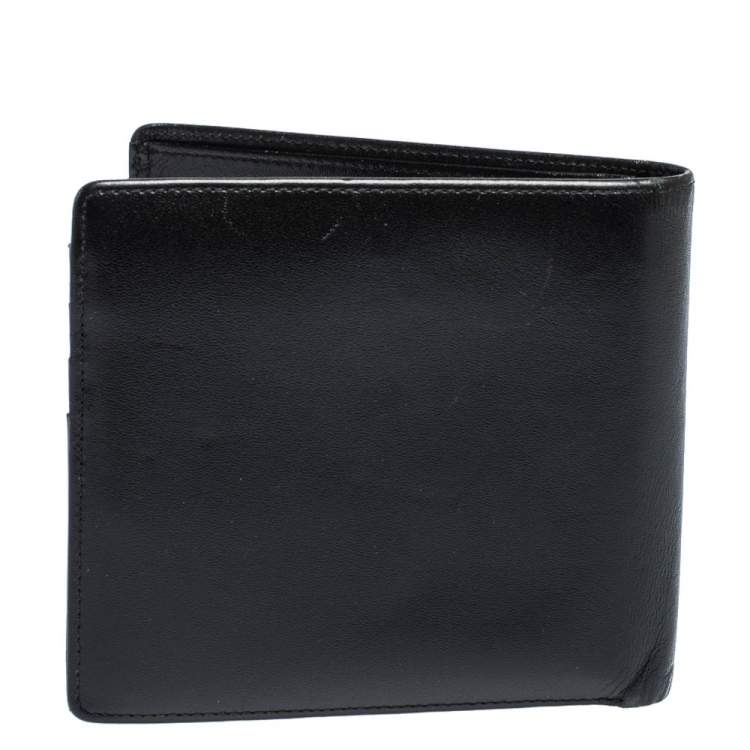 Pre Owned Montblanc Black Leather Meisterstuck Bifold Wallet