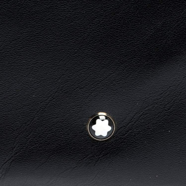 Pre Owned Montblanc Black Leather Meisterstuck Bifold Wallet