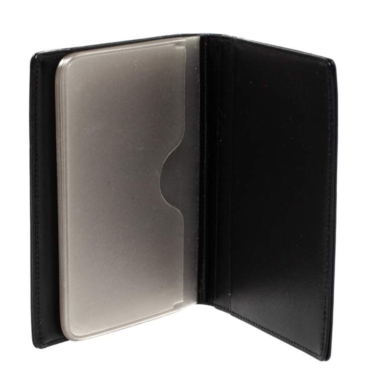 Pre Owned Montblanc Black Leather Meisterstuck Bifold Card Holder
