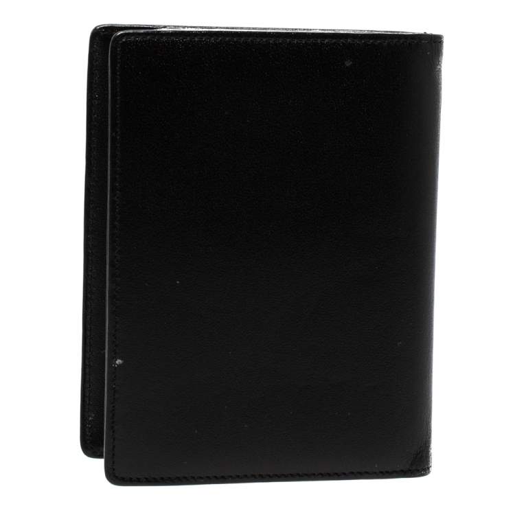 Pre Owned Montblanc Black Leather Meisterstuck Bifold Card Holder