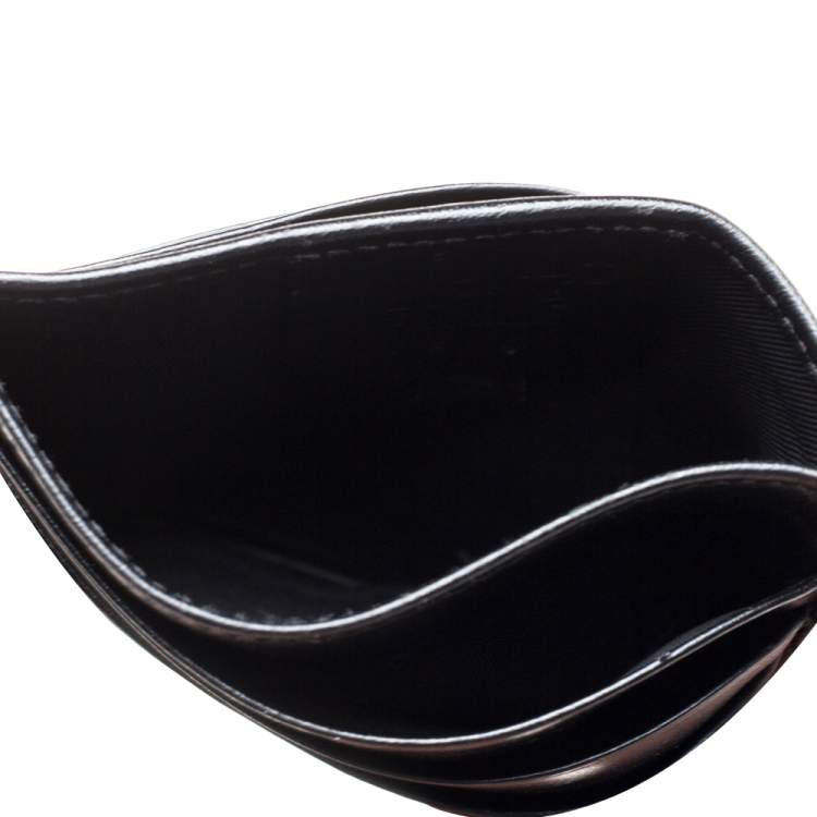 مملوكة مسبقًا Montblanc Black Leather Meisterstuck Card Holder 6CC