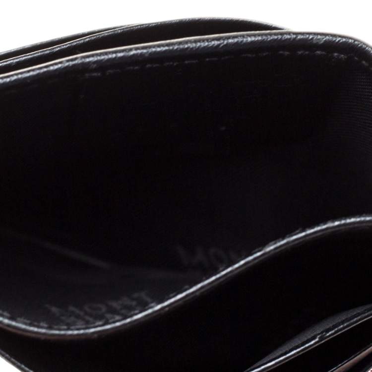 مملوكة مسبقًا Montblanc Black Leather Meisterstuck Card Holder 6CC