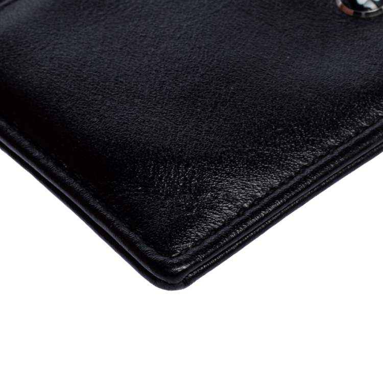 Pre Owned Montblanc Black Leather Meisterstuck Card Holder 6CC