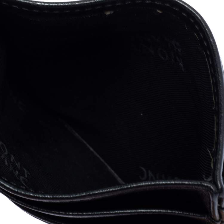 Pre Owned Montblanc Black Leather Meisterstuck Card Holder 6CC