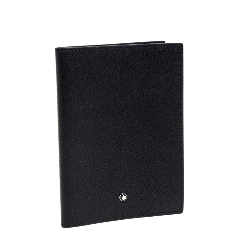Pre Owned Montblanc Black Leather Meisterstuck Passport Holder